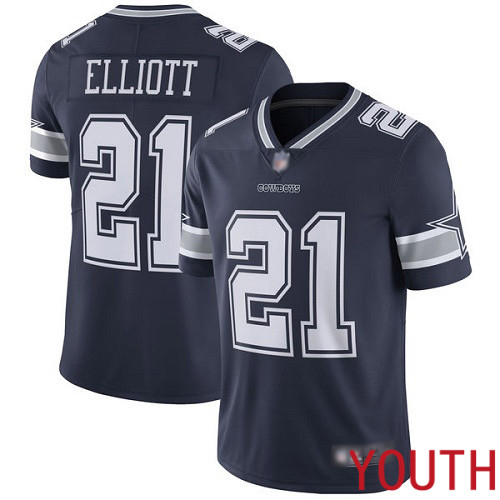 Youth Dallas Cowboys Limited Navy Blue Ezekiel Elliott Home #21 Vapor Untouchable NFL Jersey->dallas cowboys->NFL Jersey